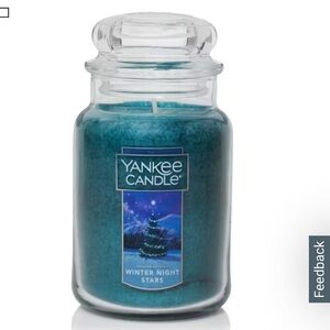 NWT Yankee Candle Winter Night Stars. 22oz